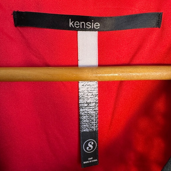 Kensie Sleeveless Fit and Flare Party Dress Lined Red Floral Small Babydoll - Picture 3 of 13